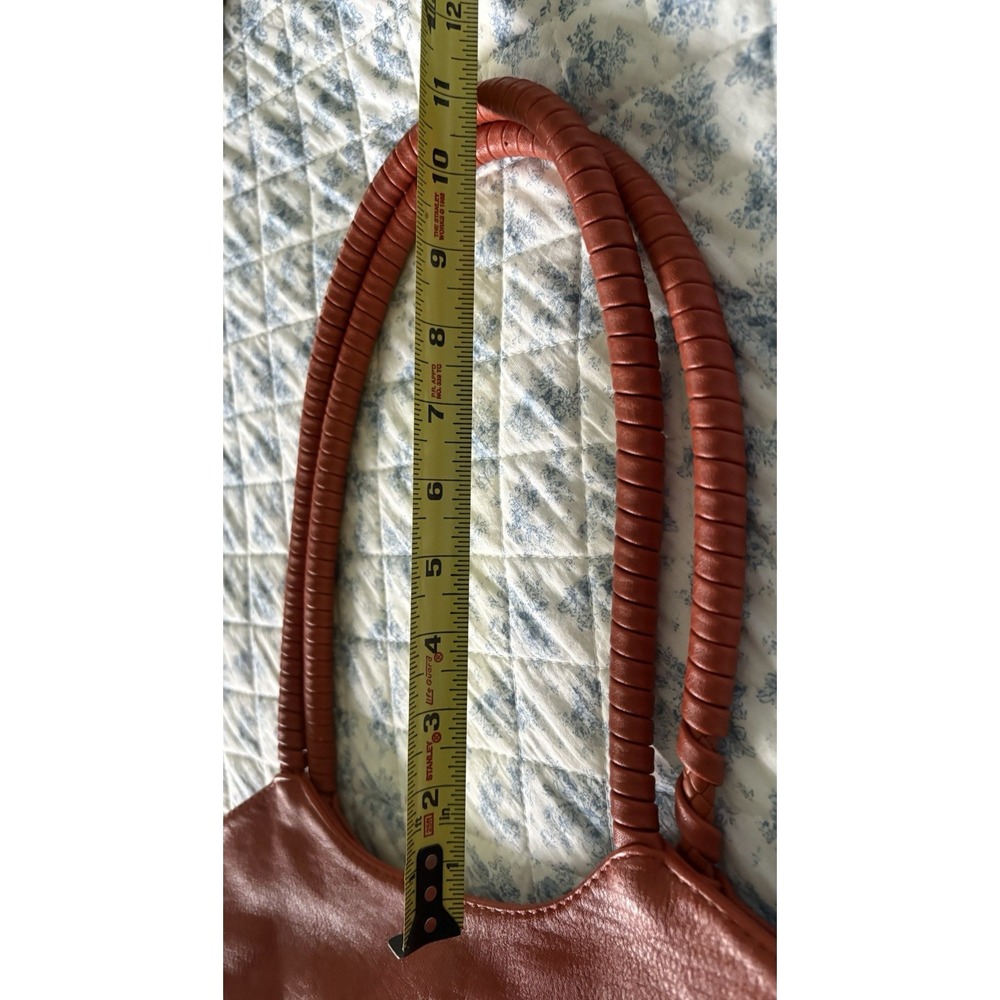 Antik Craft Vegan Leather Purse Numerous Compartments Great Autumn Burnt Orange - Picture 14 of 14